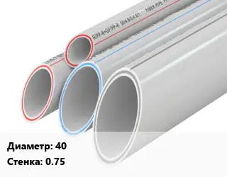 Труба полипропиленовая 40 s=0.75